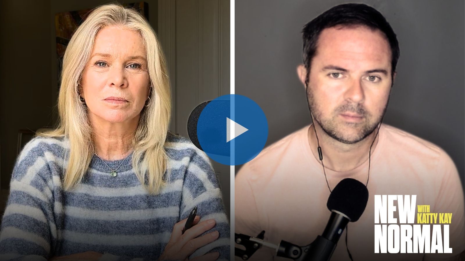 Katty Kay side-by-side on a video call with Ryan Burge
